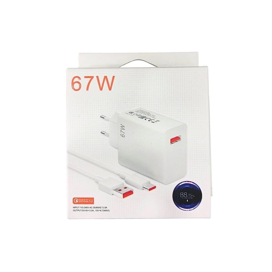 67 W Şarj Başlığı ve Kablo