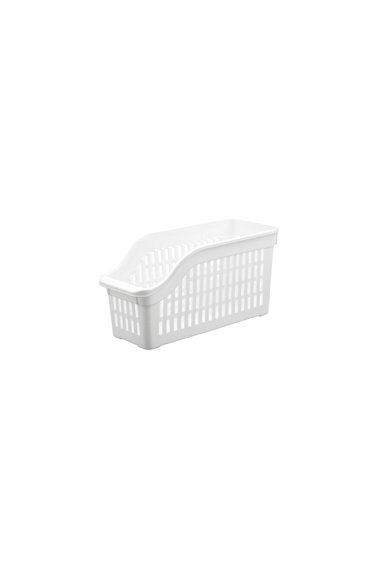 6’lı Buzdolabı Organizeri Düzenleyici Çok Amaçlı Dolap Düzenleyici Beyaz 12x30x14 cm-DNY0008-6
