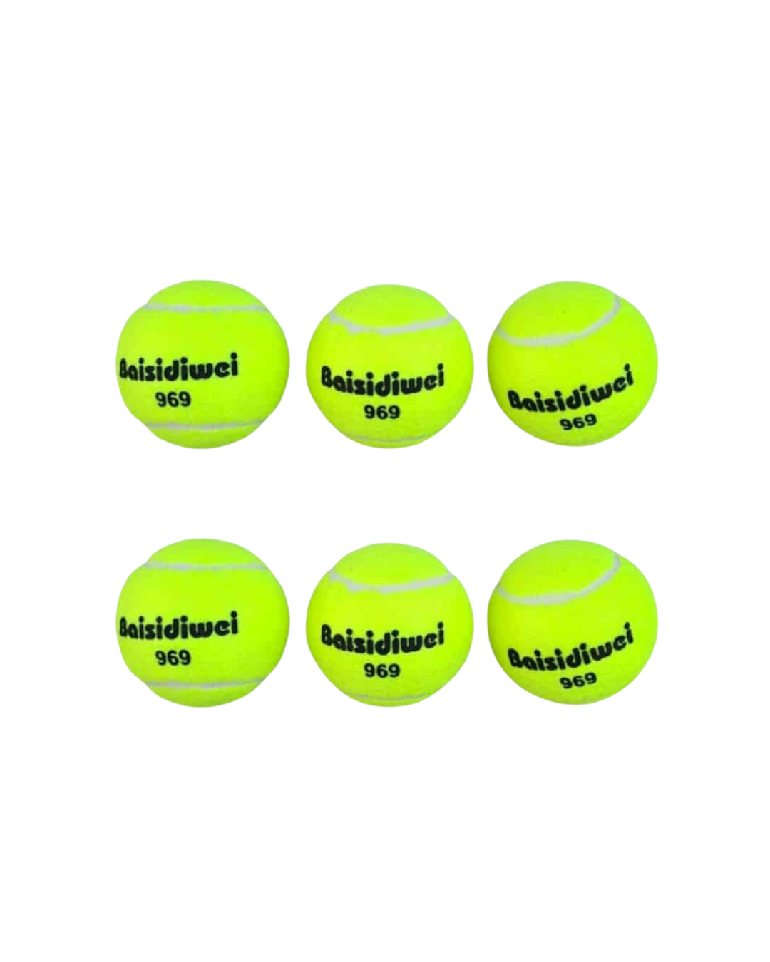 6’lı Tenis Topu Seti Dayanıklı Yüksek Zıplama Performans Topları