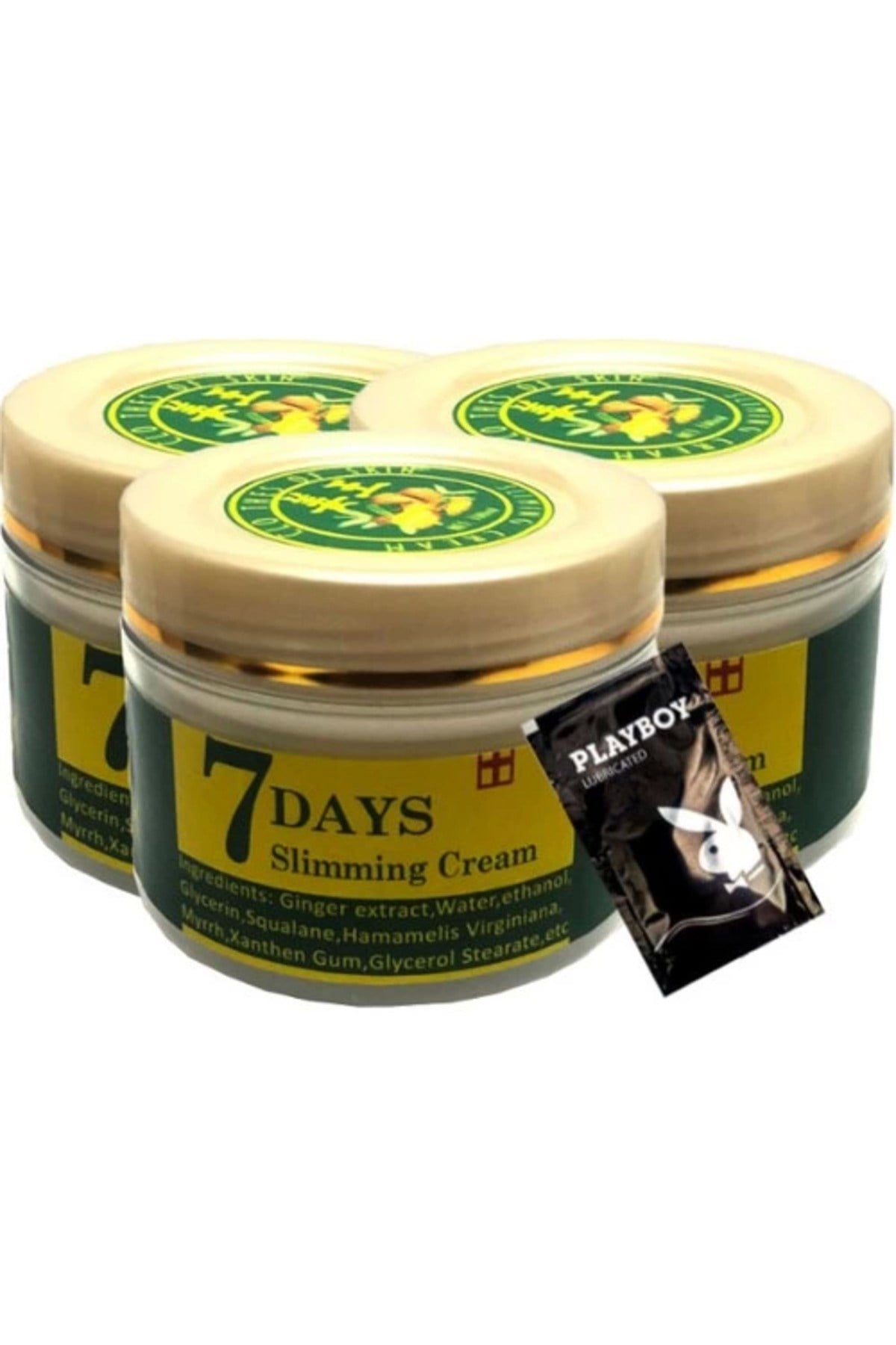 7 Days Ginger 3lü Adet Miracle Slimming Cream Kremi  100 ml + 1 Adet Jel Hediyeli
