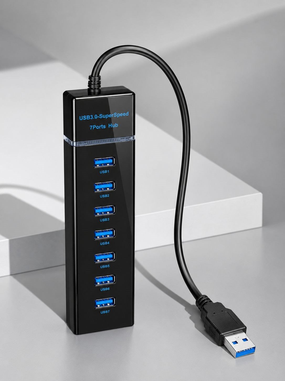 7 Port USB 3.0 Hub 5Gbps Süper Hızlı USB Çoklayıcı