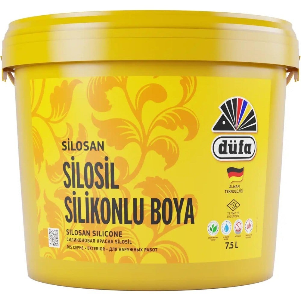 7,5 Lt Silikonlu Dış Cephe Duvar Boyası Krem Renk