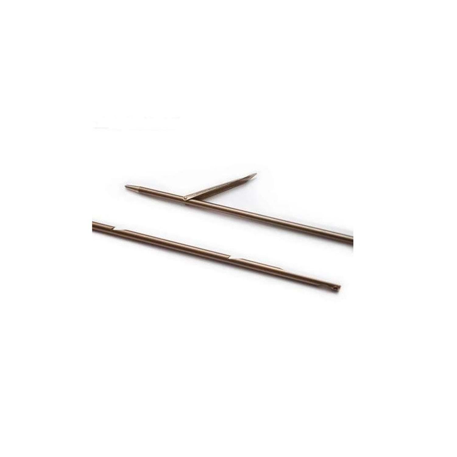 75cm 6.5mm Paslanmaz Çelik Menevis Çentikli Tahitian Zıpkın Şişi