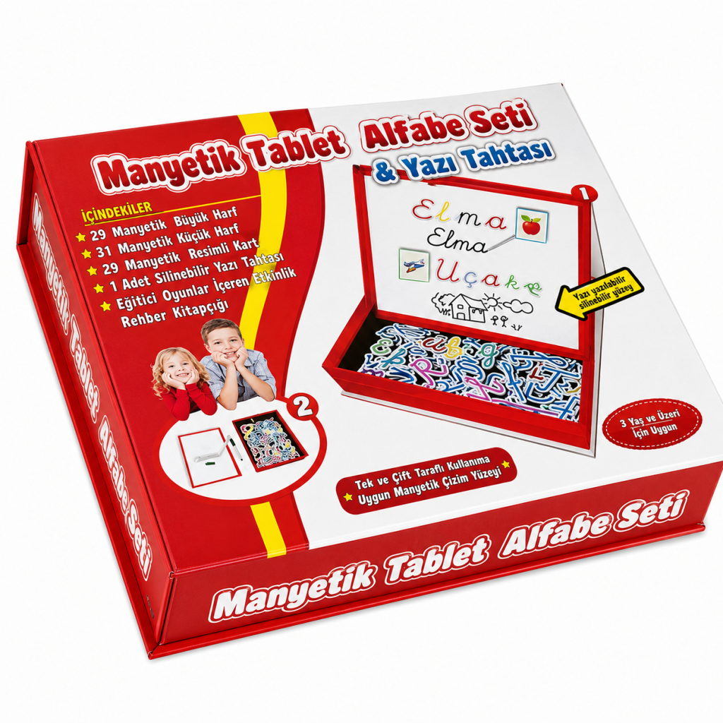 7910 MANYETİK TABLET ALFABE SETİ