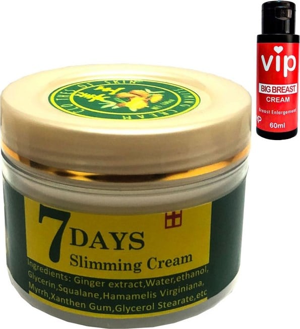 7days Slimming Vücut Bakım Fitkremi + Vip Kadın Göğüsbüyütücü Krem 60 ml