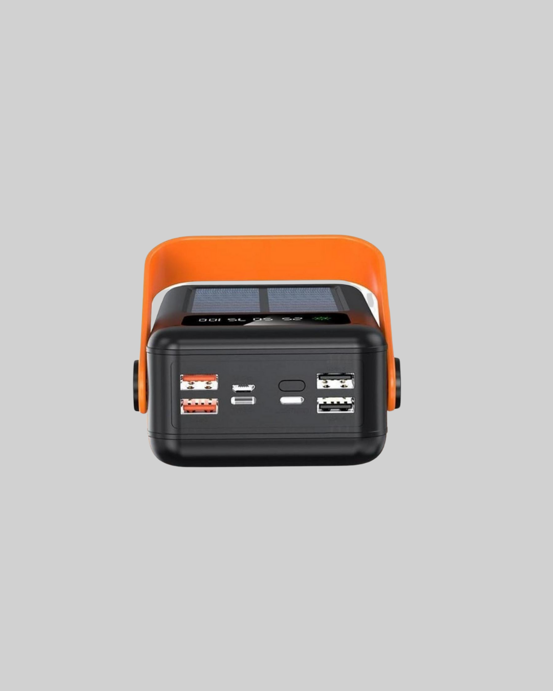 80000 mAh Güneş Enerjili Powerbank 4 Kablolu Type C Lightning Micro USB
