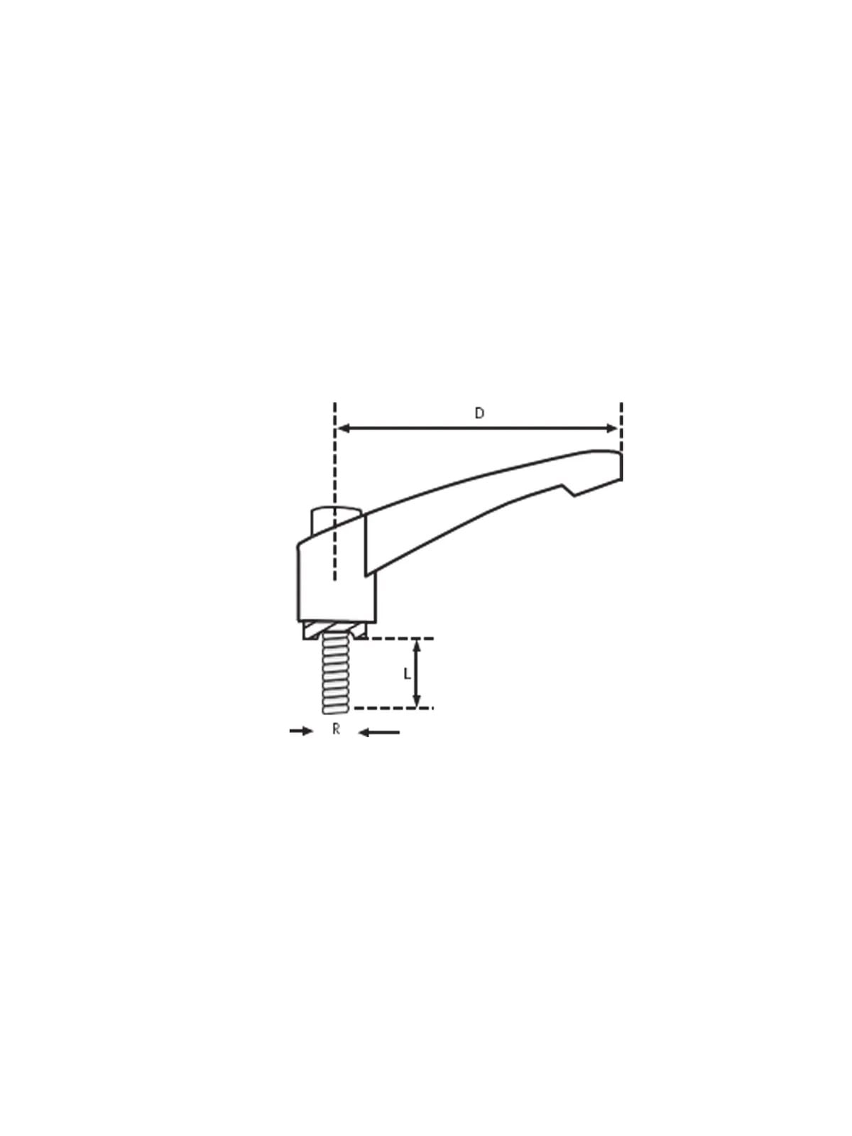 80mm Çap M12x30 Metal Gri Sustalı Kol Cıvatalı