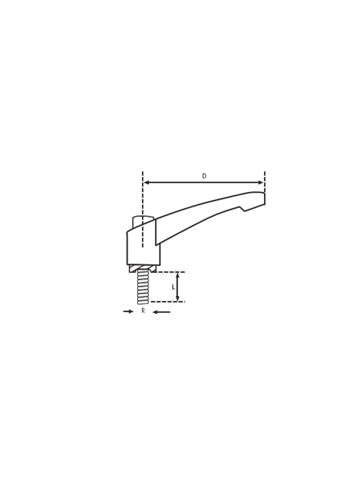 80mm Çap M6x40 Metal Gri Sustalı Kol Cıvatalı