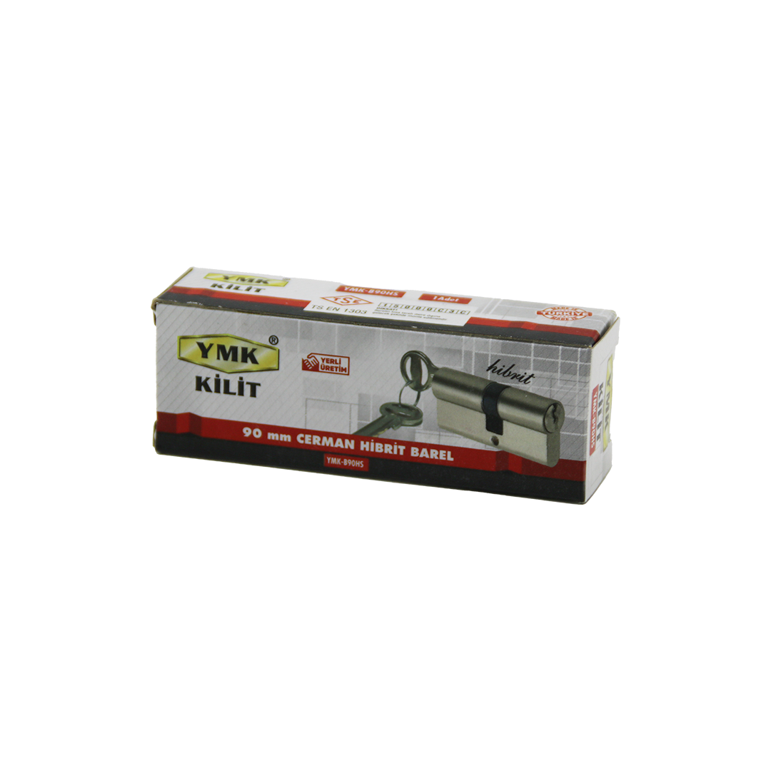 90mm Nikel Saten Cerman Barel Silindir (2 Anahtar)