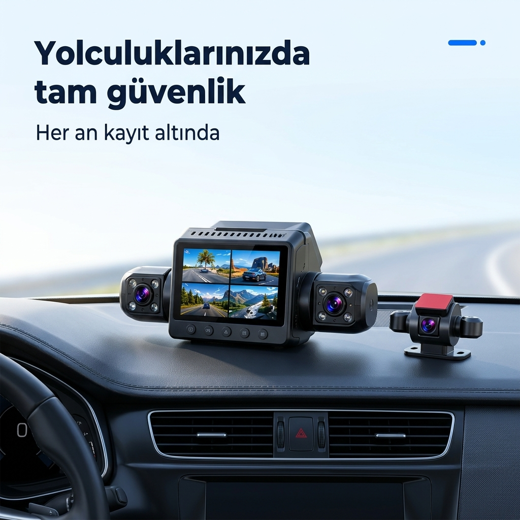 9720 Araç Kamerası ? 4 Kamerali
