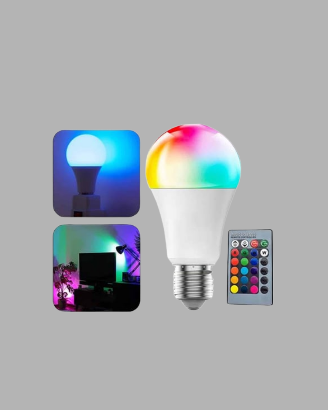 A Kalite 2025 RGB LED Ampul Uzaktan Kumandalı 16 Renkli Lamba