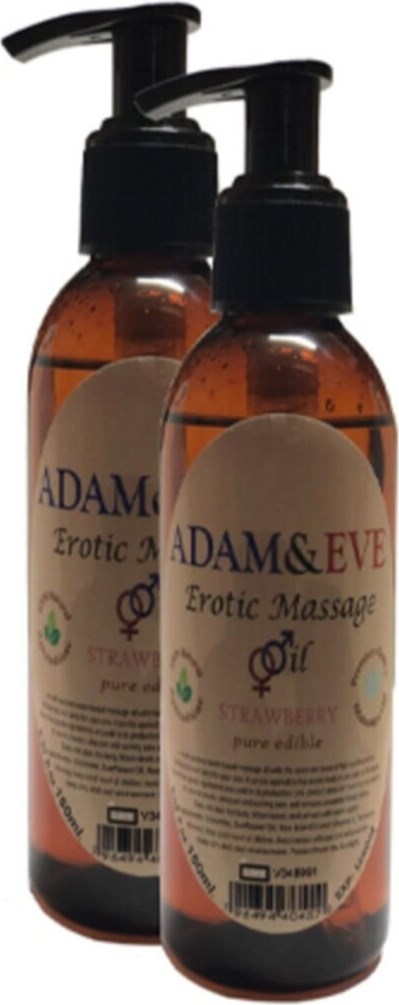 Adam & Eve Aromaterapi Unisex Özel Çilekli Masaj Yağı Pureedible Strawberry Flavormassage Oil 125 ml 2ADET