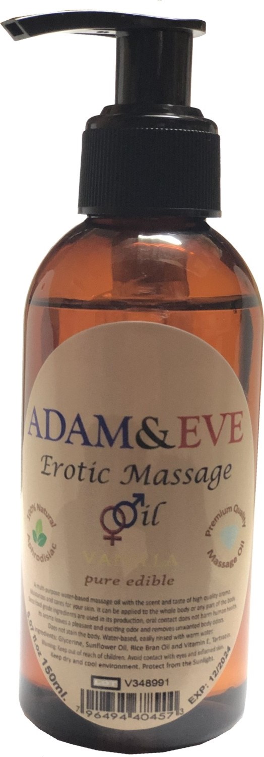 Adam & Eve Aromaterapi Vanılla Massage Oil 1 Adet Vanilya Aromalı Vücut Masaj Yağı