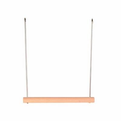 Ahşap Metal Askılı Trapez Kuş Tüneği 12x13 Cm