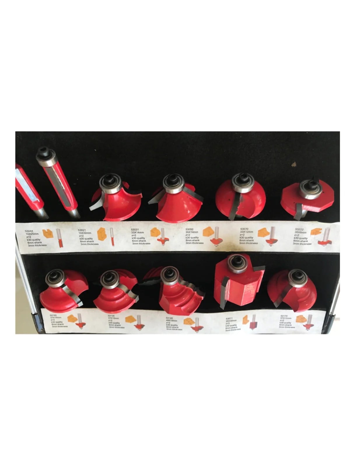 Ahşap Motif Bıçak Seti 11 Parça