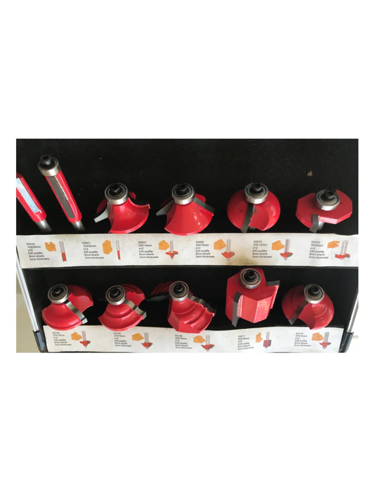 Ahşap Motif Bıçak Seti 11 Parça