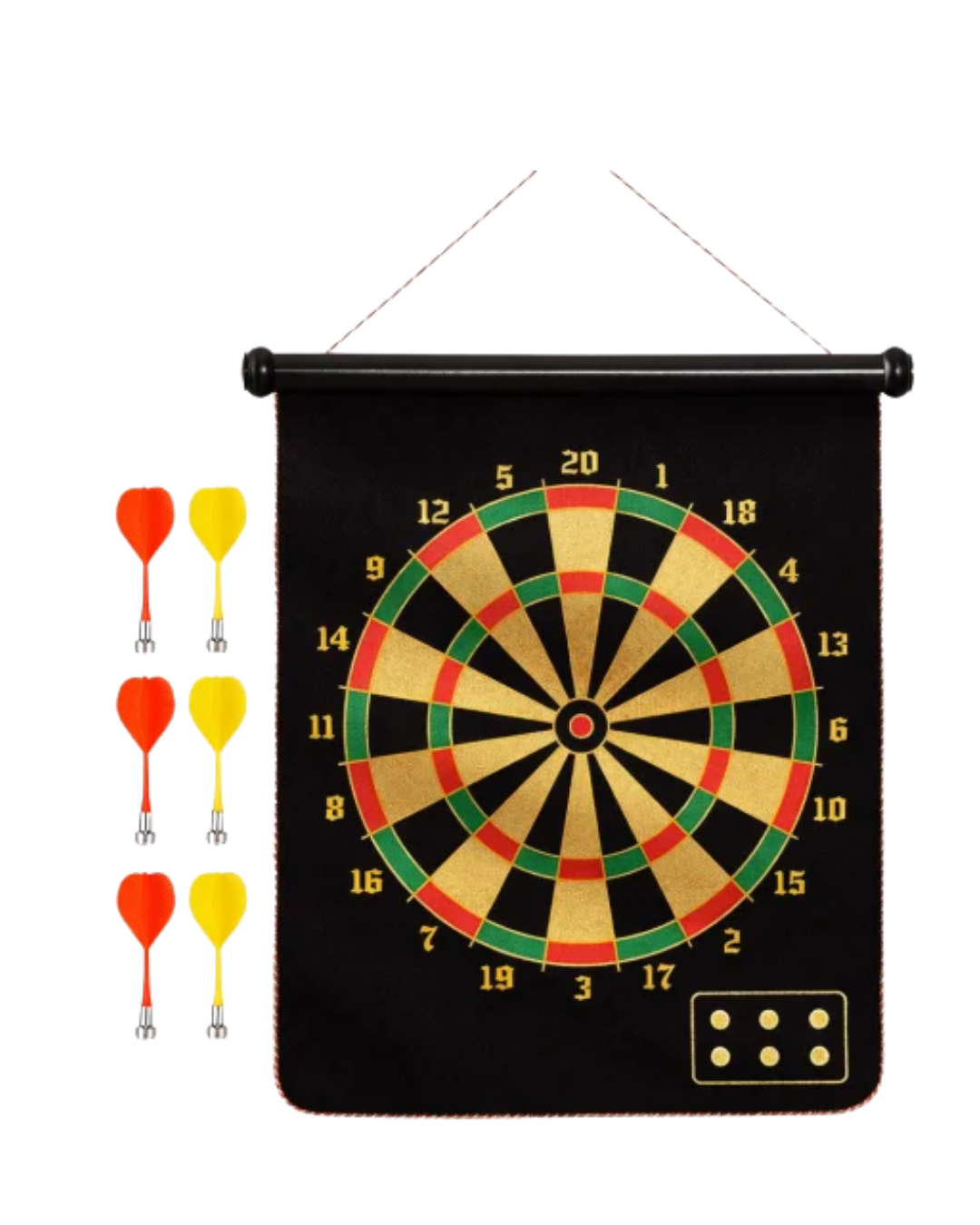 Aile ve Arkadaş Oyunları İçin Manyetik Dart Tahtası 6 Ok Dahil