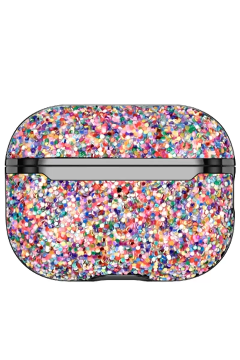 Airpods 2 (2.nesil) Bright Simli Airpods Kapak - Gold