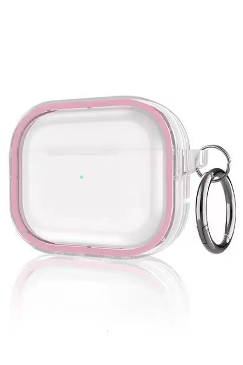Airpods Pro 2 (2.nesil) Shiny Şeffaf Kılıf - Pembe