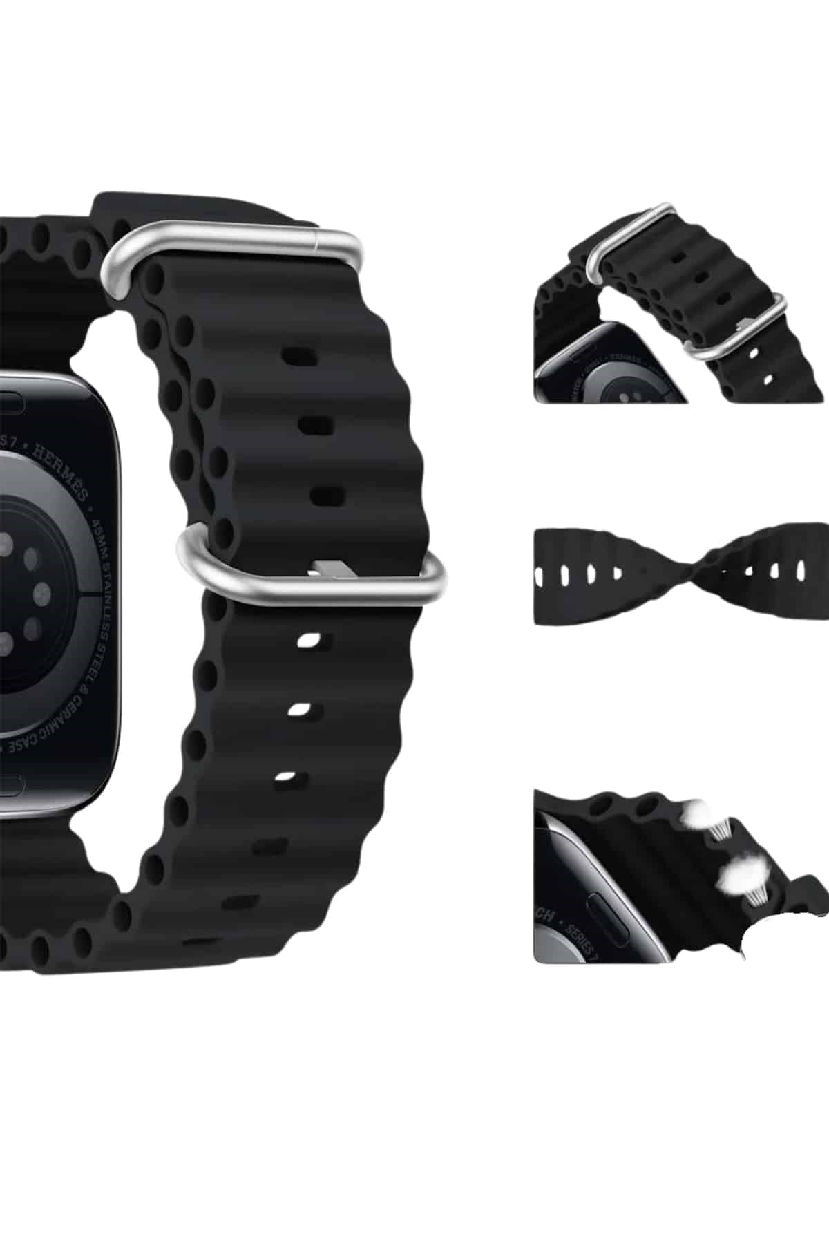 Akıllı Saat Bluetooth Bağlantılı NFC ve GPS Uyumlu Nabız Ölçer Sesli Görüşme