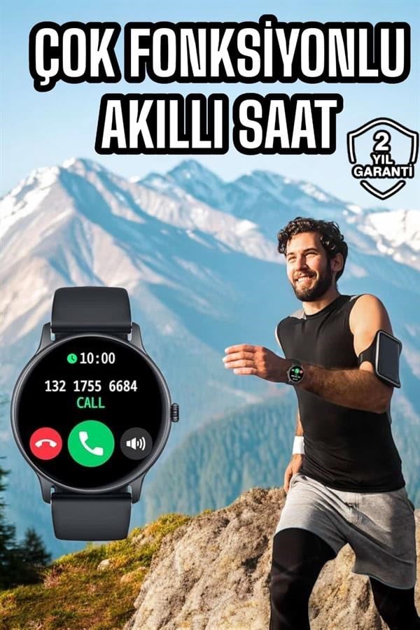 Akıllı Saat Çok Fonksiyonlu Sesli Görüşme NFC Uyumlu Amoled Ekran Yeni Nesil
