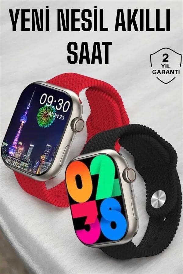 Akıllı Saat Tema Değiştirme Uyku ve Sağlık Takibi Bluetooth Bağlantılı