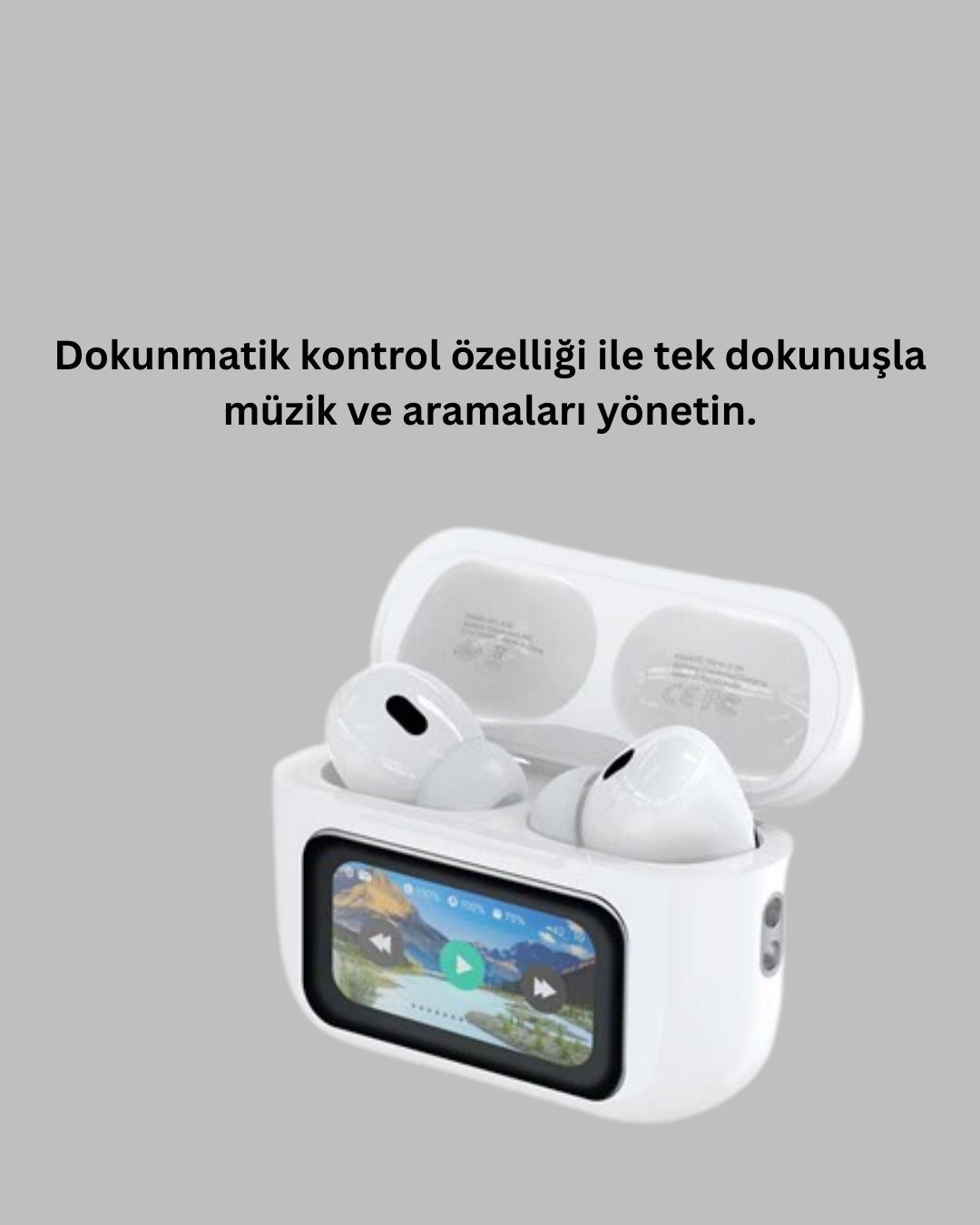 Akıllı Sensörlü Su Geçirmez Bluetooth Kulaklık Güçlü Batarya ve Bass