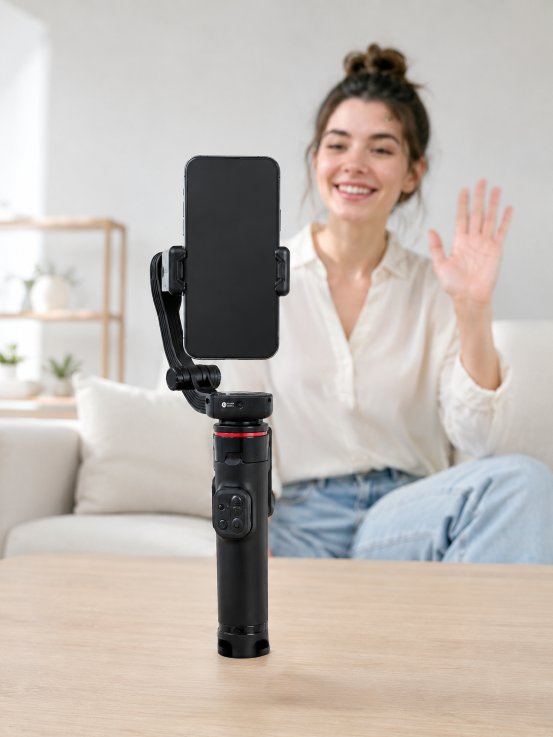 Akıllı Takipli Gimbal Selfie Stick Profesyonel Video Çekim Stabilizatörü Uzayabilir Tripod Bluetooth Kumandalı