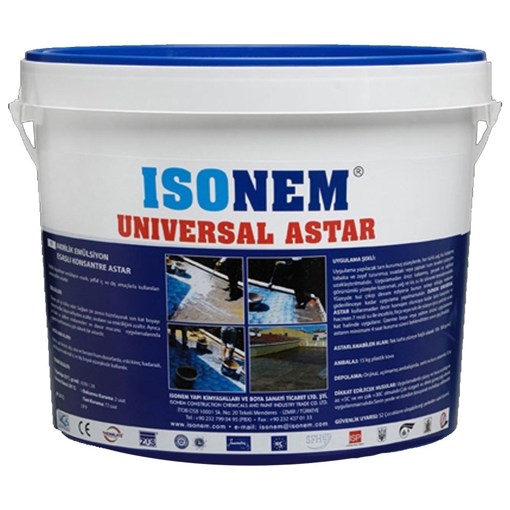 Akrilik Emülsiyon Esaslı Astar 5 kg Yüksek Koruma