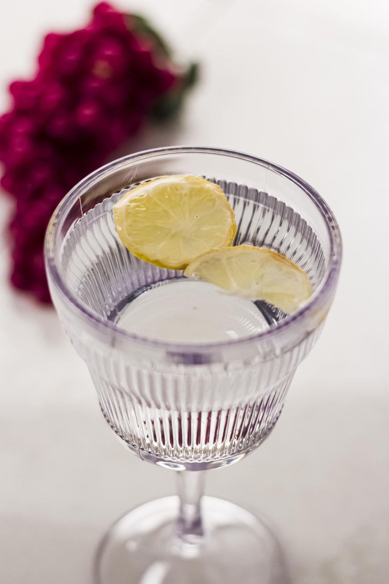 Akrilik Şeffaf 6 lı Kadeh & Su Meşrubat Kahve Yanı Bardağı 300 ml ( Cam Değildir )