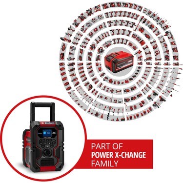 Akülü Radyo DAB+/FM/BT - Akü ve Şarj Cihazı Dahil Değildir