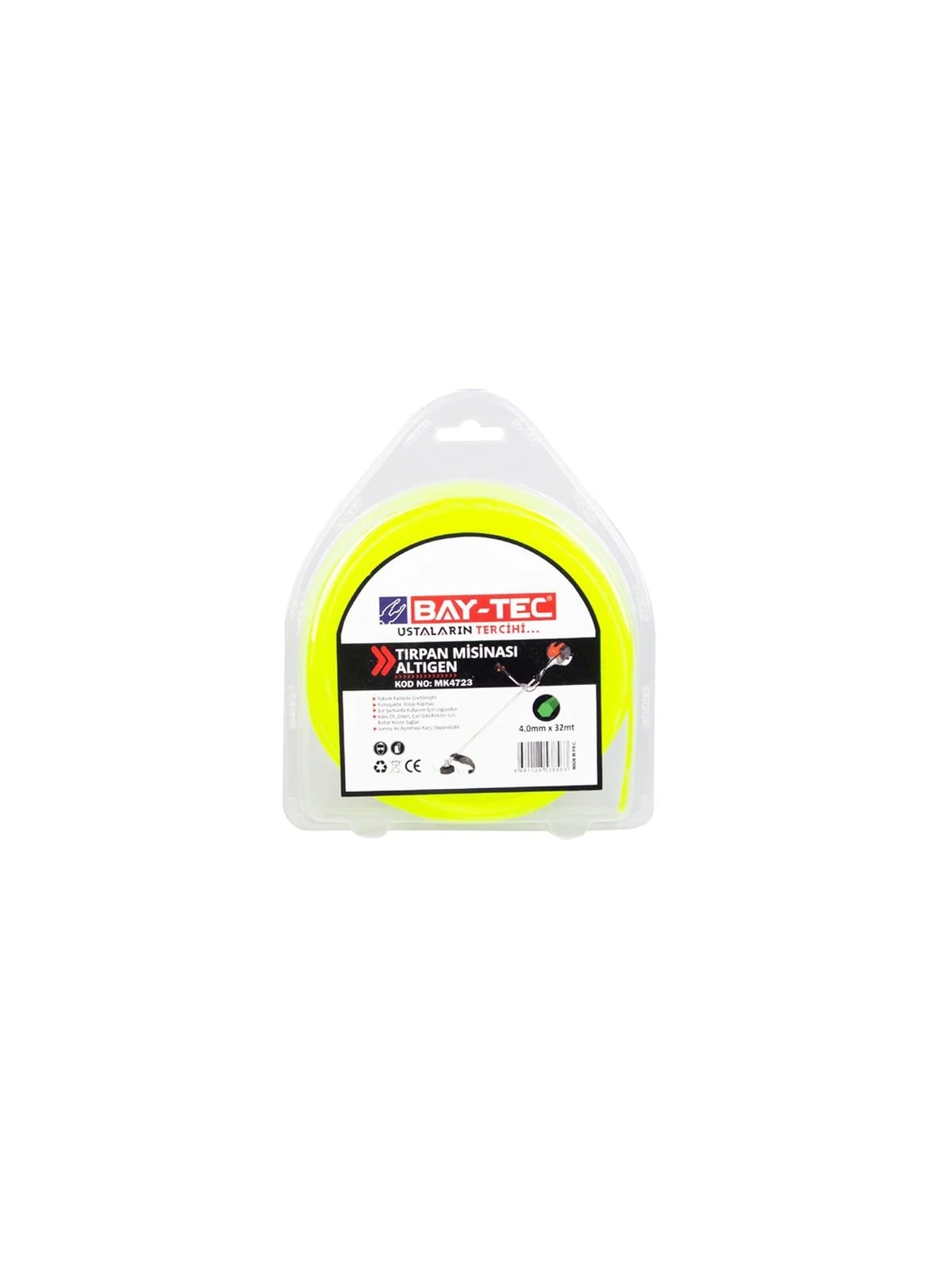 Altıgen Tırpan Misinası 4  mm x 32 mt MK4723