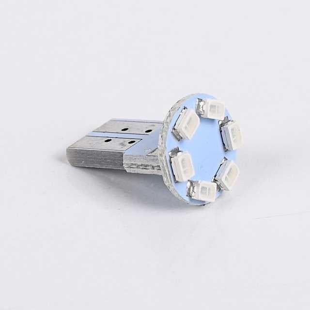 Ampul 12V T-10 6Led SMD Fiber Fariçi Mavi 1 Adet