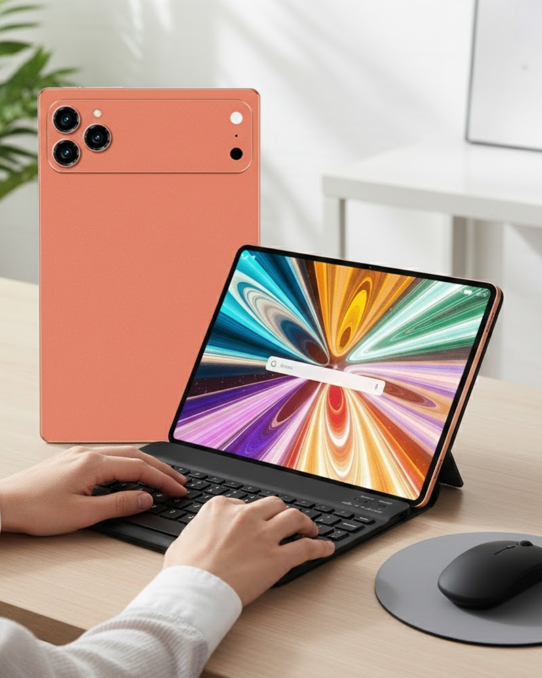 Android Tablet Klavyeli Set Stylus Kalem Kılıf Cam Dahil