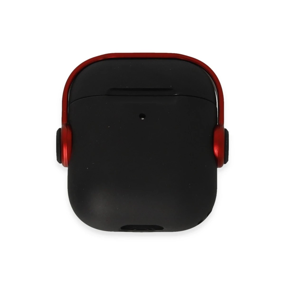 Apple Airpods 2 (2.nesil) Cool Kılıf - Siyah-Kırmızı