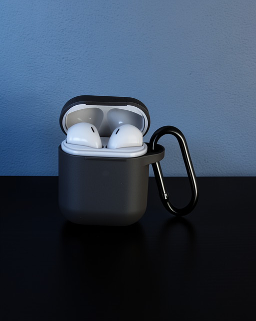 Apple Airpods 2 (2.nesil) Hang Kılıf - Siyah