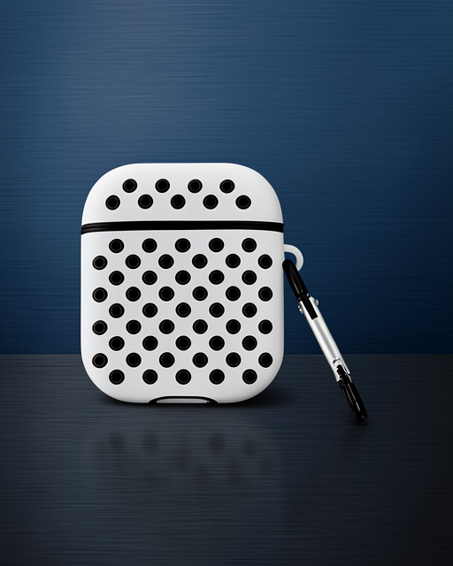 Apple Airpods 2 (2.nesil) Spor Delikli Kılıf - Gri-siyah