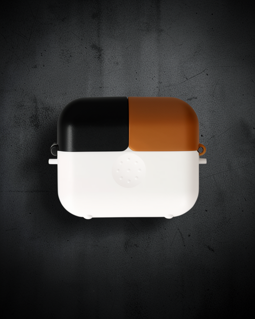 Apple Airpods 3 (3.nesil) Basmalı Kılıf - Beyaz-siyah-kahverengi