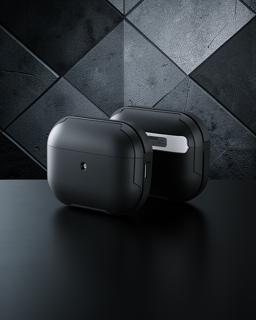 Apple Airpods 3 (3.nesil) Mo-a8 Armor Kılıf - Siyah