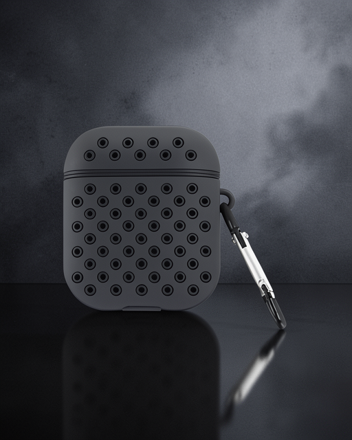 Apple Airpods 3 (3.nesil) Spor Delikli Kılıf - Siyah-siyah