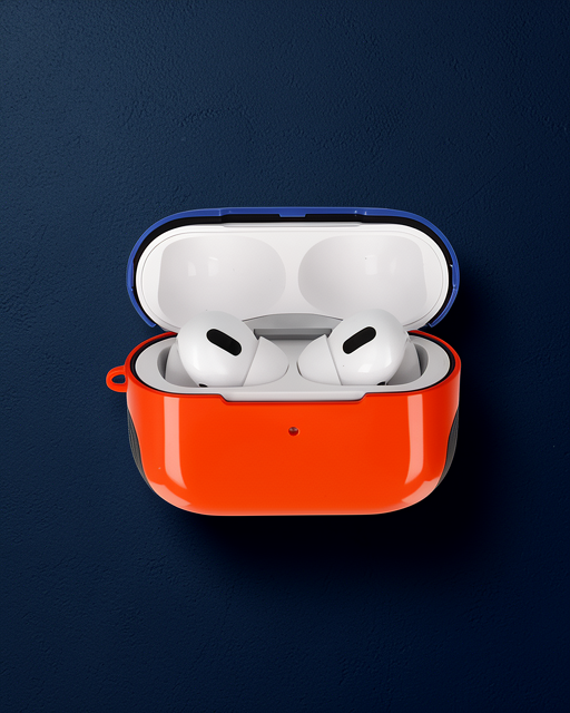 Apple Airpods Pro (1.nesil) 3in1 Kılıf - Kırmızı-lacivert