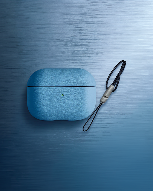 Apple Airpods Pro 2 (2.nesil) 405 Deri Kılıf - Sierra Blue