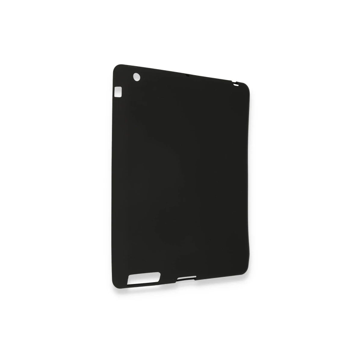 Apple iPad 4 9.7 Kılıf Evo Tablet Silikon - Siyah