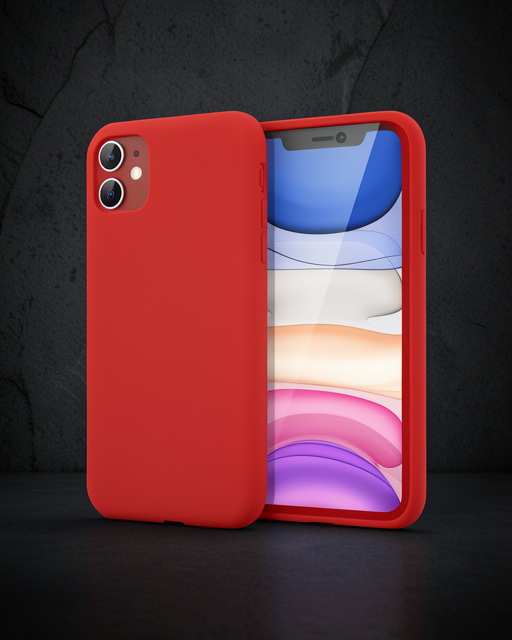 Apple İphone 11 Kılıf First Silikon - Kırmızı
