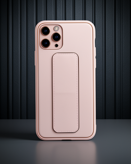 Apple İphone 11 Pro Kılıf Coco Deri Standlı Kapak - Pembe