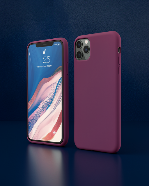 Apple İphone 11 Pro Kılıf First Silikon - Mürdüm