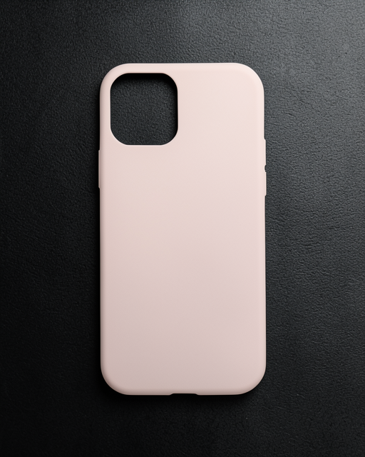 Apple İphone 11 Pro Max Kılıf Nano İçi Kadife Silikon - Pudra