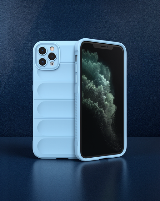 Apple İphone 11 Pro Max Kılıf Optimum Silikon - Sky Blue