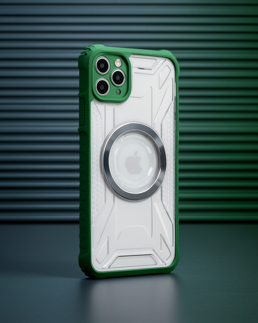 Apple İphone 11 Pro Max Kılıf Prag Magneticsafe Kapak - Koyu Yeşil