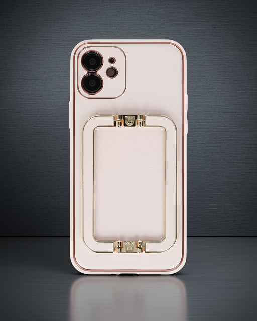 Apple İphone 12 Kılıf Coco Elit Kapak - Pudra